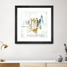 Brooklyn Bridge by Avery Tillmon on GIANT ART - grey city scene