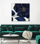 Indigo Garden II by Daphne Brissonnet on GIANT ART - beige floral