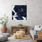 Indigo Garden II by Daphne Brissonnet on GIANT ART - beige floral