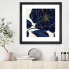 Indigo Garden II by Daphne Brissonnet on GIANT ART - beige floral