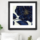 Indigo Garden II by Daphne Brissonnet on GIANT ART - beige floral