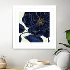 Indigo Garden II by Daphne Brissonnet on GIANT ART - beige floral