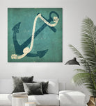 Nautical Anchor Blue by Ryan Fowler on GIANT ART - white nautical