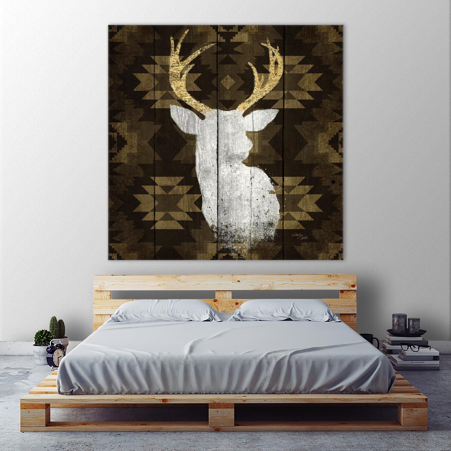 Precious Antlers II by Wellington Studio on GIANT ART - beige country look