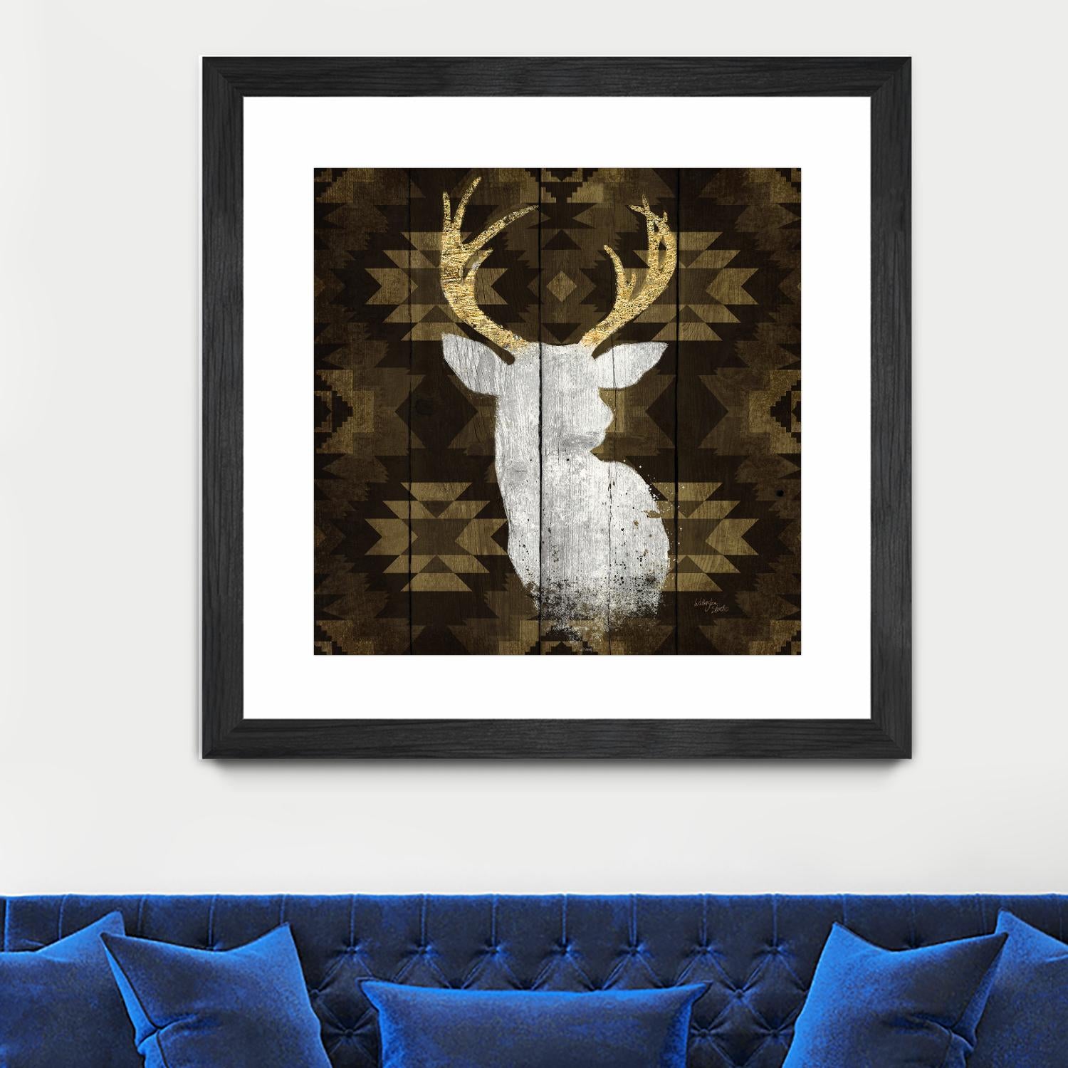 Precious Antlers II by Wellington Studio on GIANT ART - beige country look