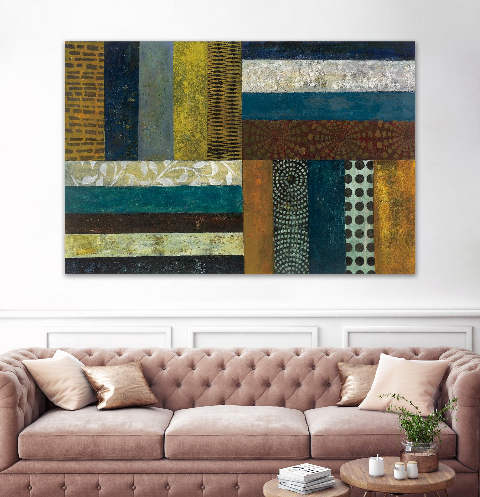 Juxtapose II by Cheryl Warrick on GIANT ART - orange abstract