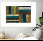 Juxtapose II by Cheryl Warrick on GIANT ART - blue shapes