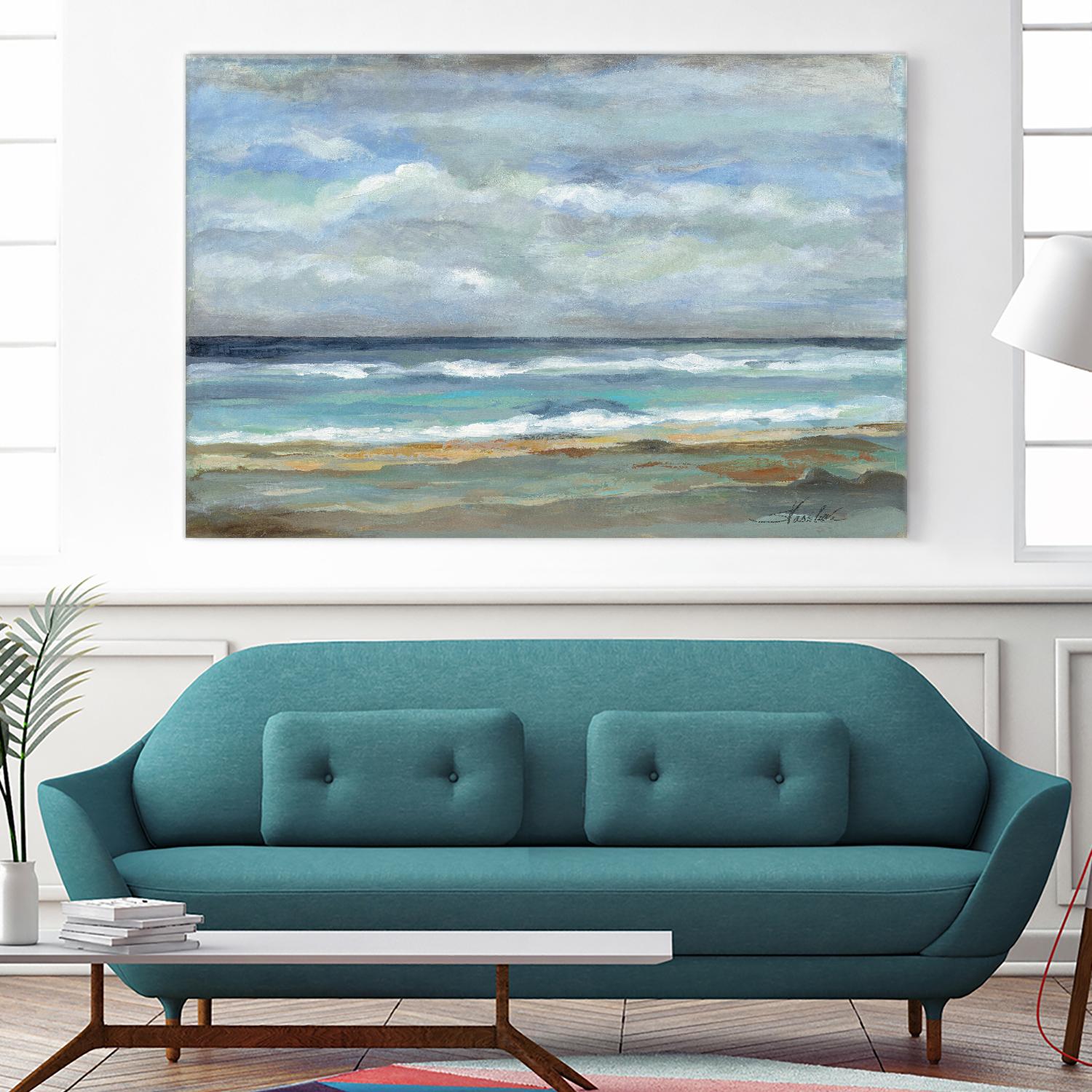 Seashore by Silvia Vassileva on GIANT ART - beige sea scene