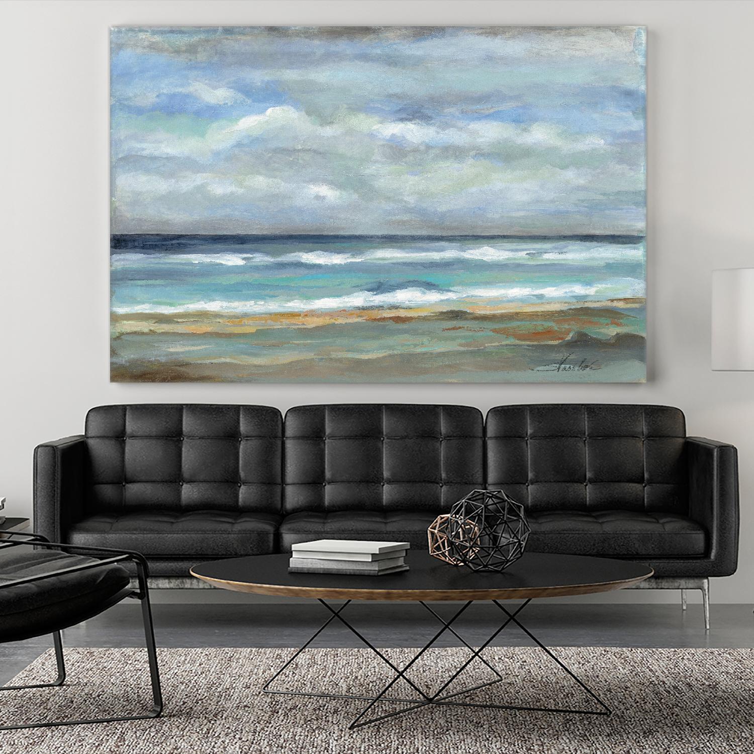 Seashore by Silvia Vassileva on GIANT ART - beige sea scene
