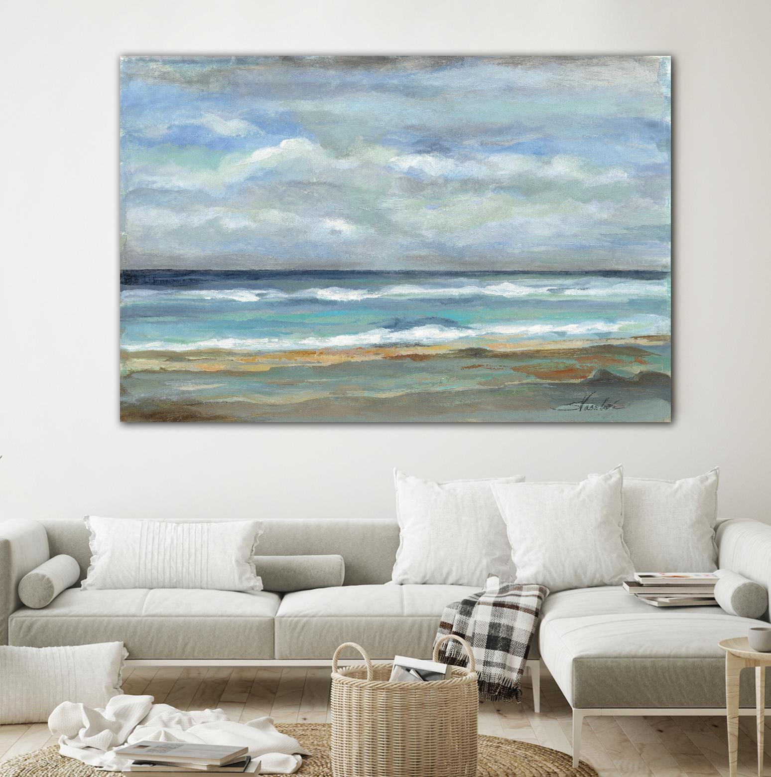 Seashore by Silvia Vassileva on GIANT ART - beige sea scene
