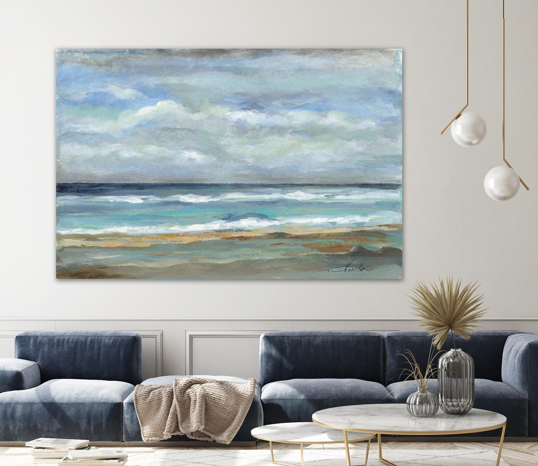 Seashore by Silvia Vassileva on GIANT ART - beige sea scene