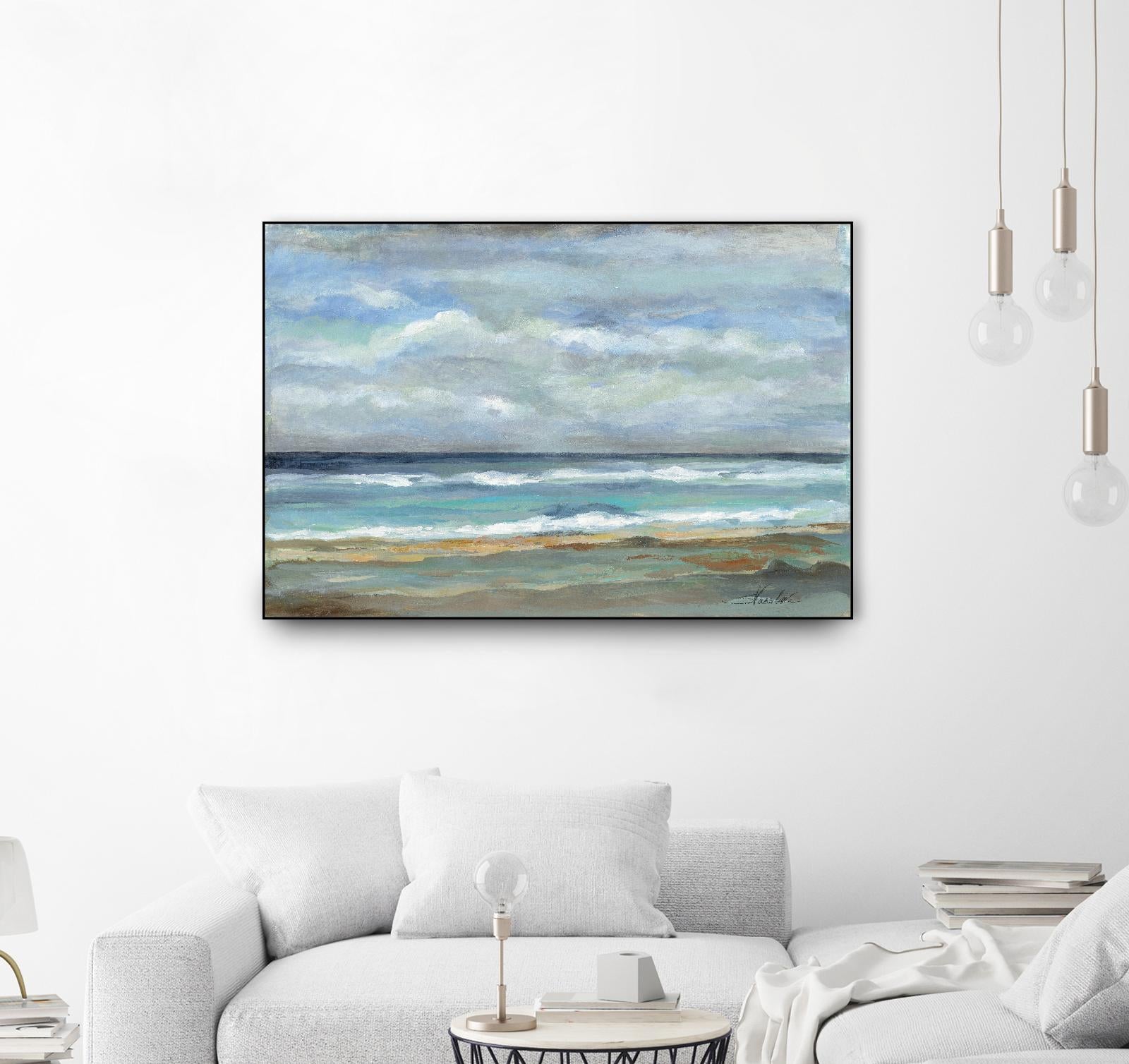 Seashore by Silvia Vassileva on GIANT ART - beige sea scene