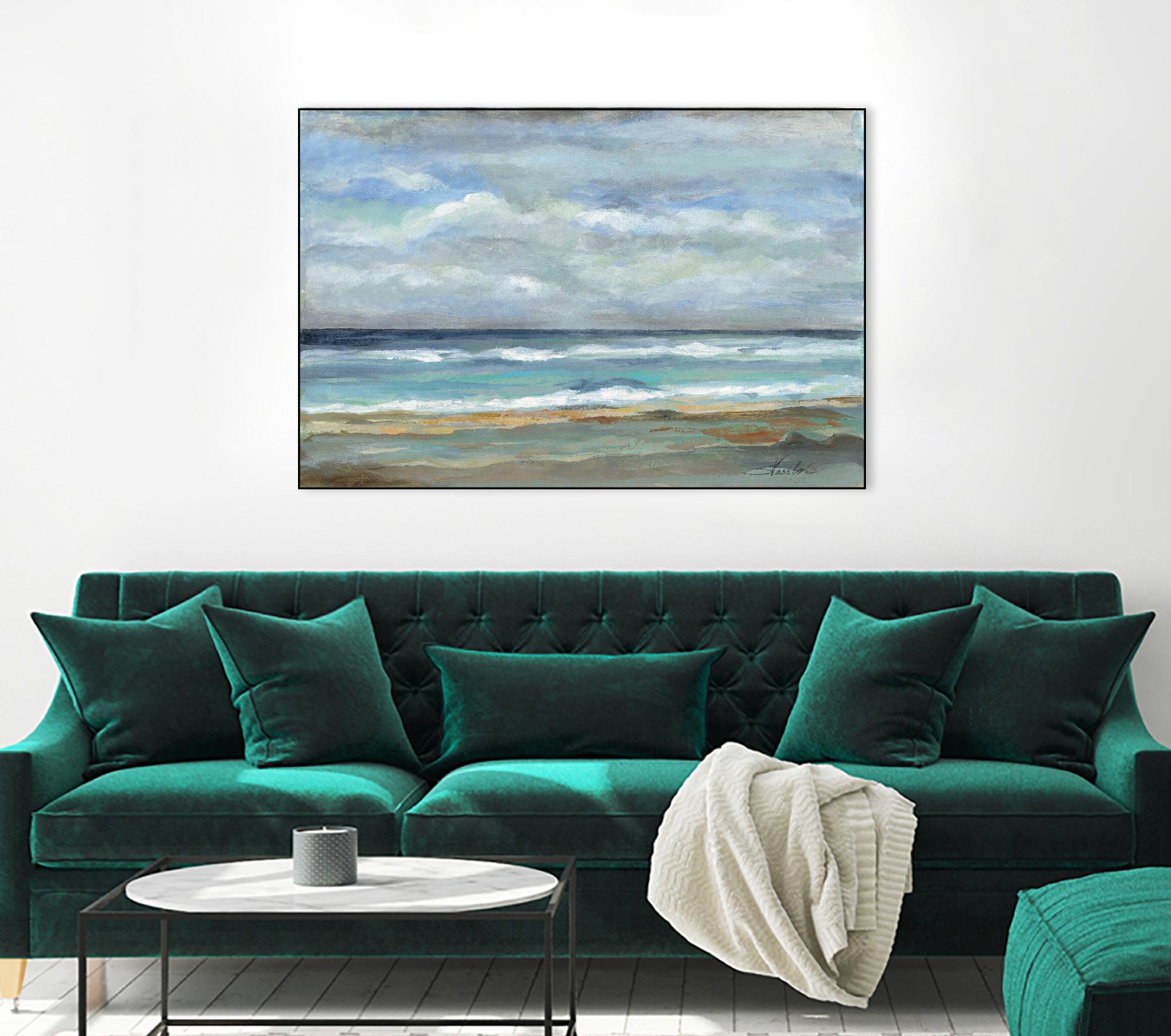 Seashore by Silvia Vassileva on GIANT ART - beige sea scene