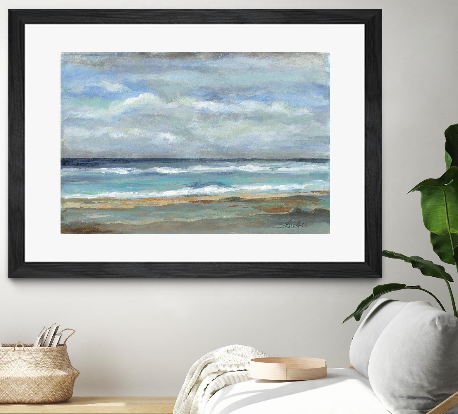 Seashore by Silvia Vassileva on GIANT ART - beige sea scene