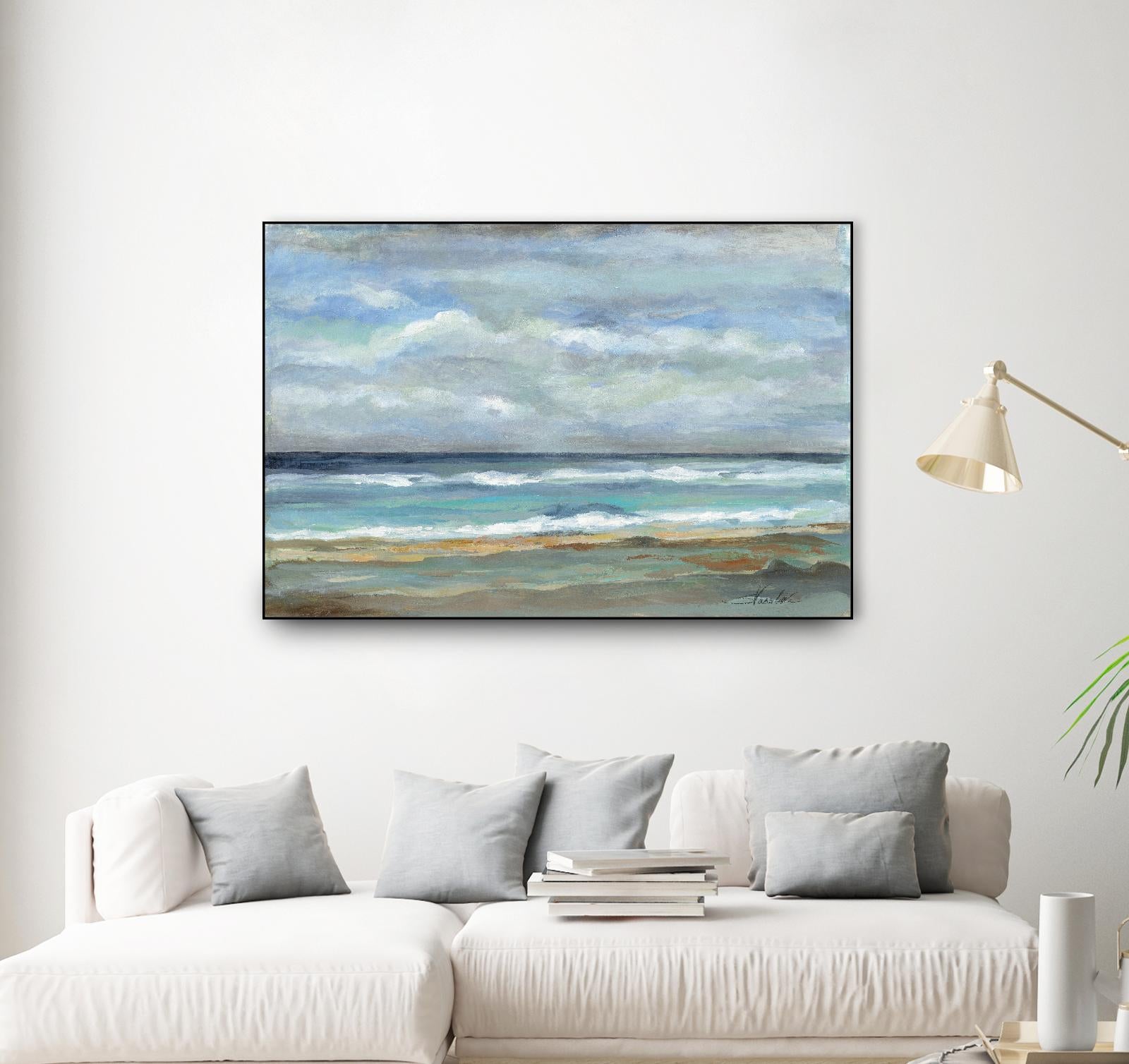 Seashore by Silvia Vassileva on GIANT ART - beige sea scene