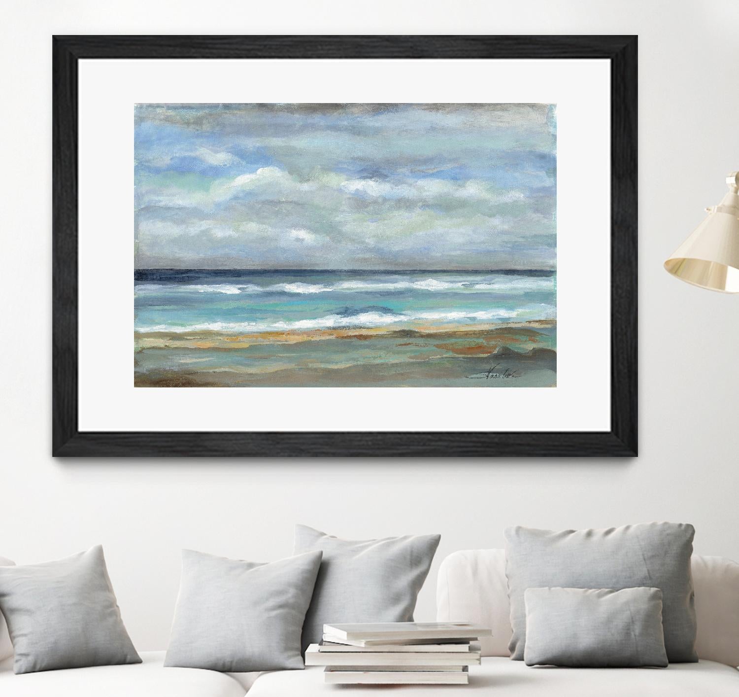 Seashore by Silvia Vassileva on GIANT ART - beige sea scene