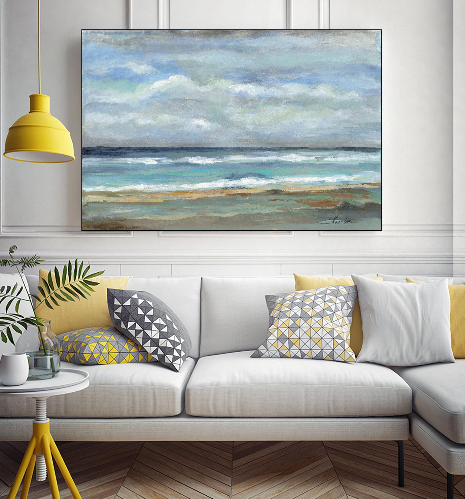 Seashore by Silvia Vassileva on GIANT ART - beige sea scene