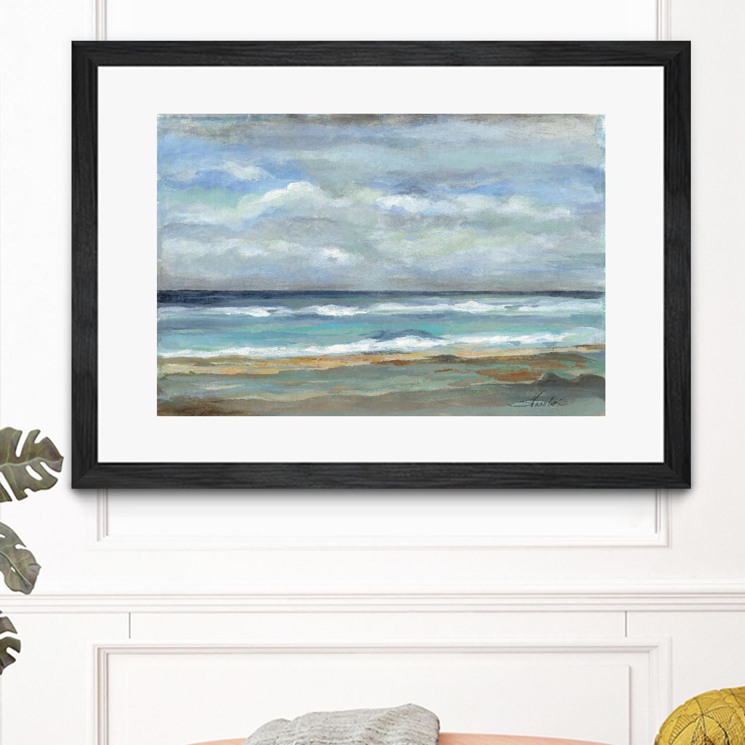 Seashore by Silvia Vassileva on GIANT ART - beige sea scene