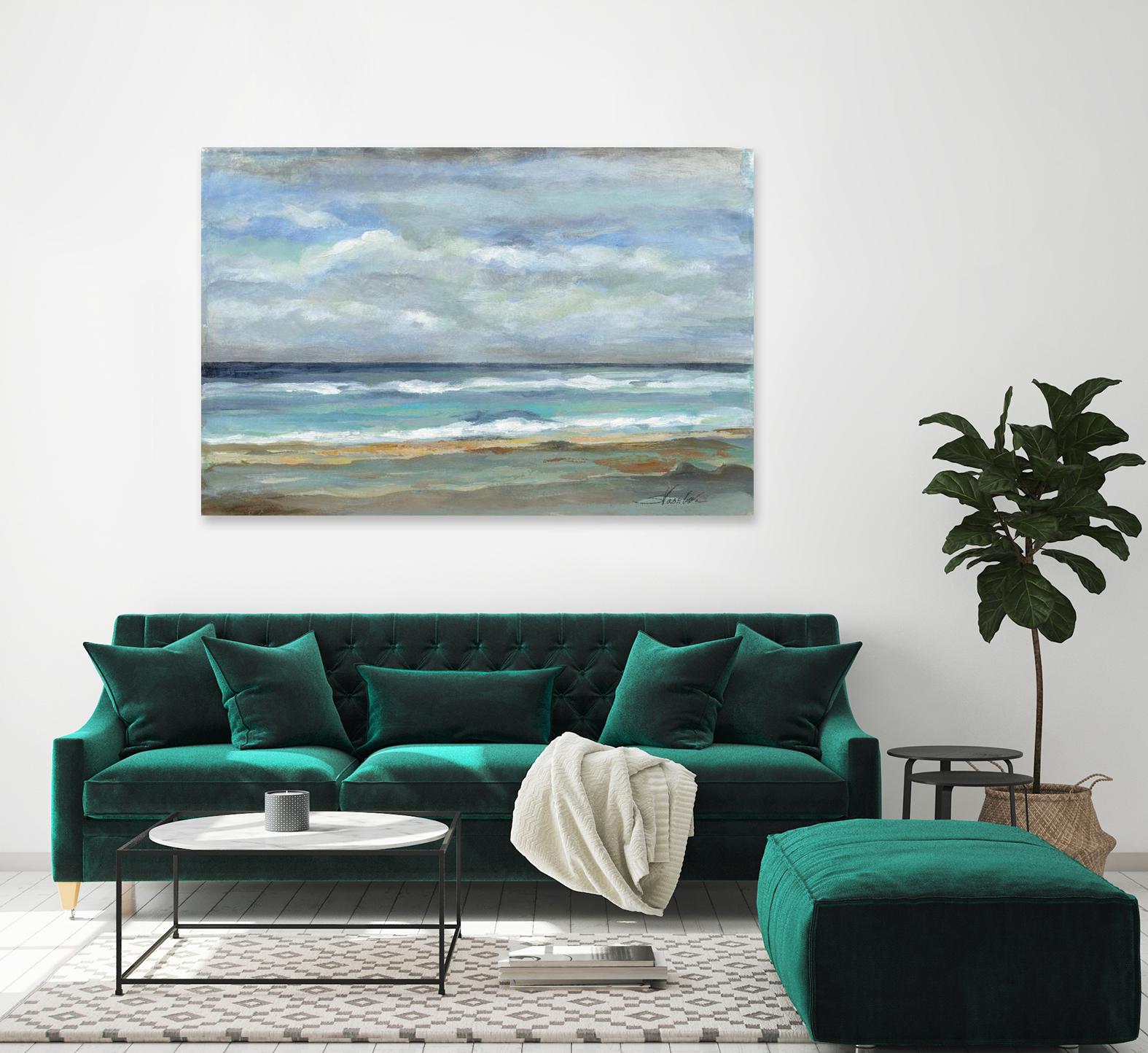 Seashore by Silvia Vassileva on GIANT ART - beige sea scene