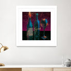 Wine Splash Dark III by Wellington Studio on GIANT ART - blue fruit-food-drink