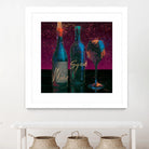 Wine Splash Dark III by Wellington Studio on GIANT ART - blue fruit-food-drink