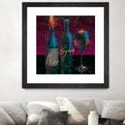 Wine Splash Dark III by Wellington Studio on GIANT ART - blue fruit-food-drink
