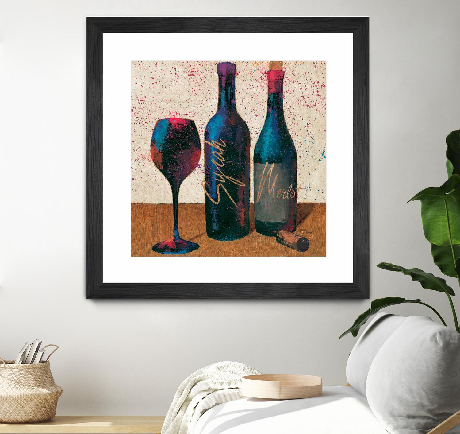 Wine Splash Light II by Wellington Studio on GIANT ART - blue fruit-food-drink