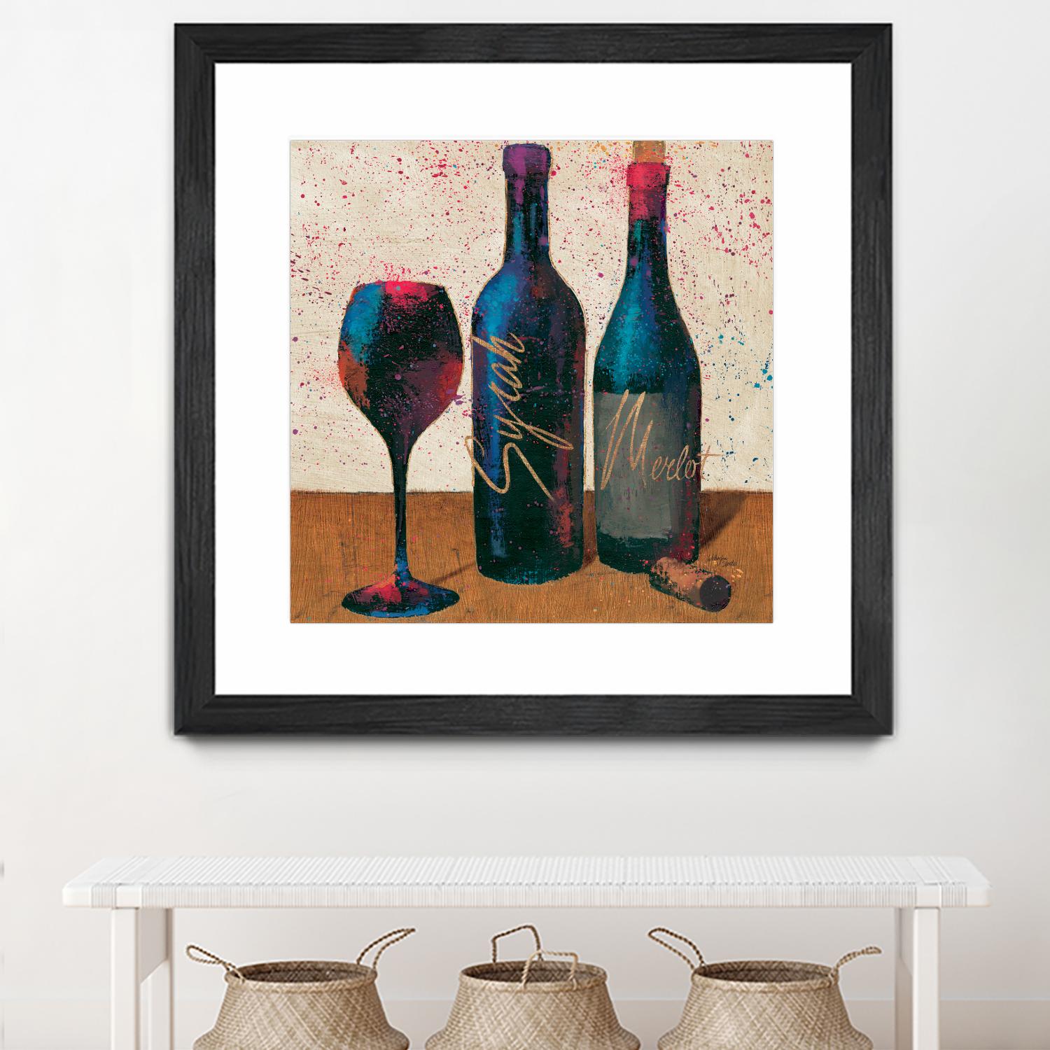 Wine Splash Light II by Wellington Studio on GIANT ART - blue fruit-food-drink