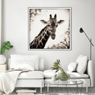 Giraffe I by Debra Van Swearingen on GIANT ART - grey animals