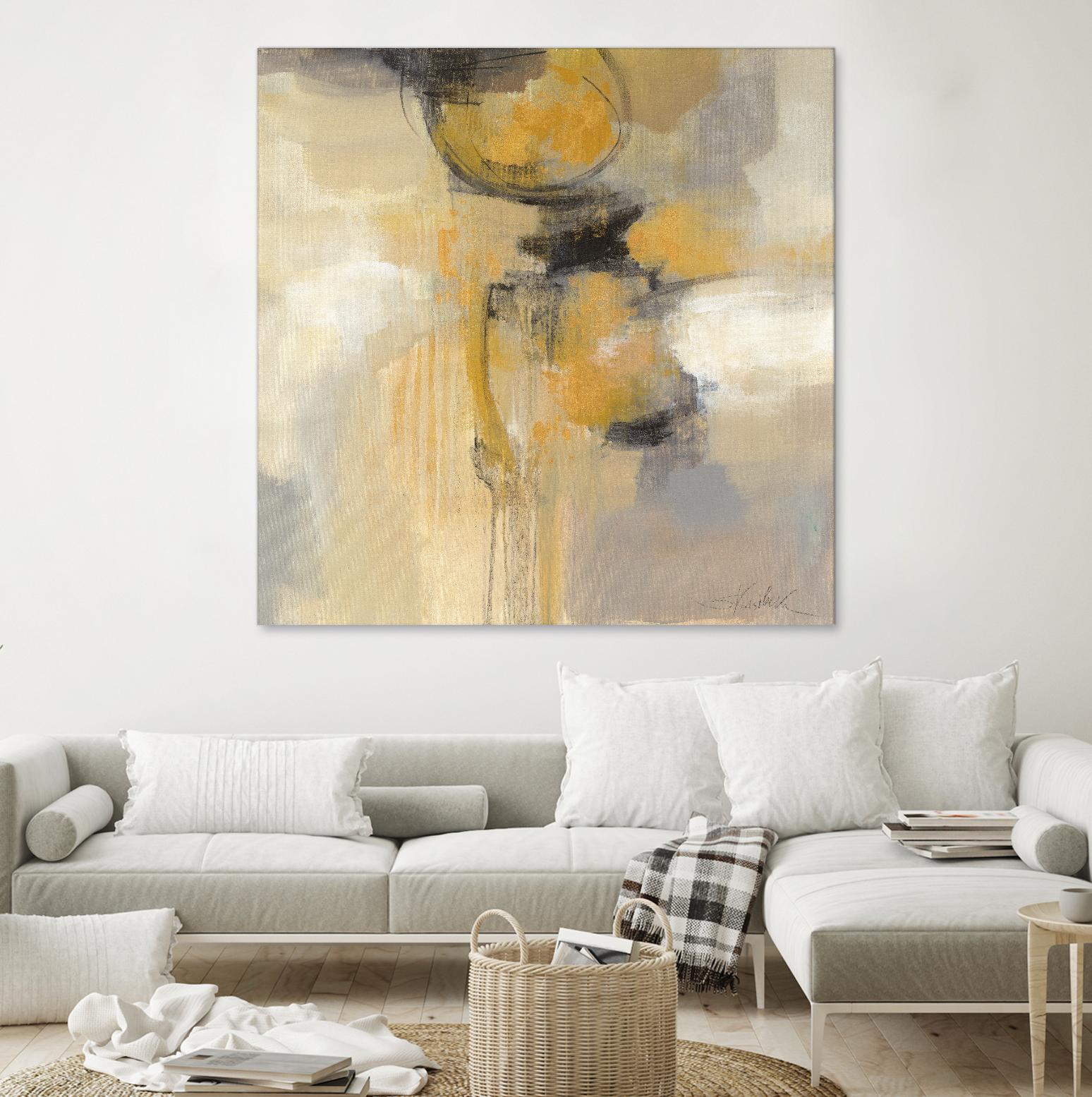 Solar Path I by Silvia Vassileva on GIANT ART - beige abstract