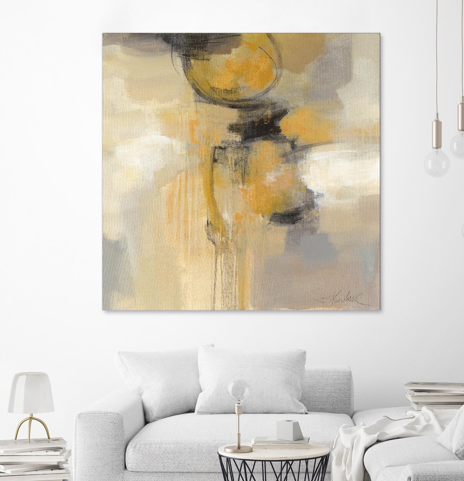 Solar Path I by Silvia Vassileva on GIANT ART - beige abstract