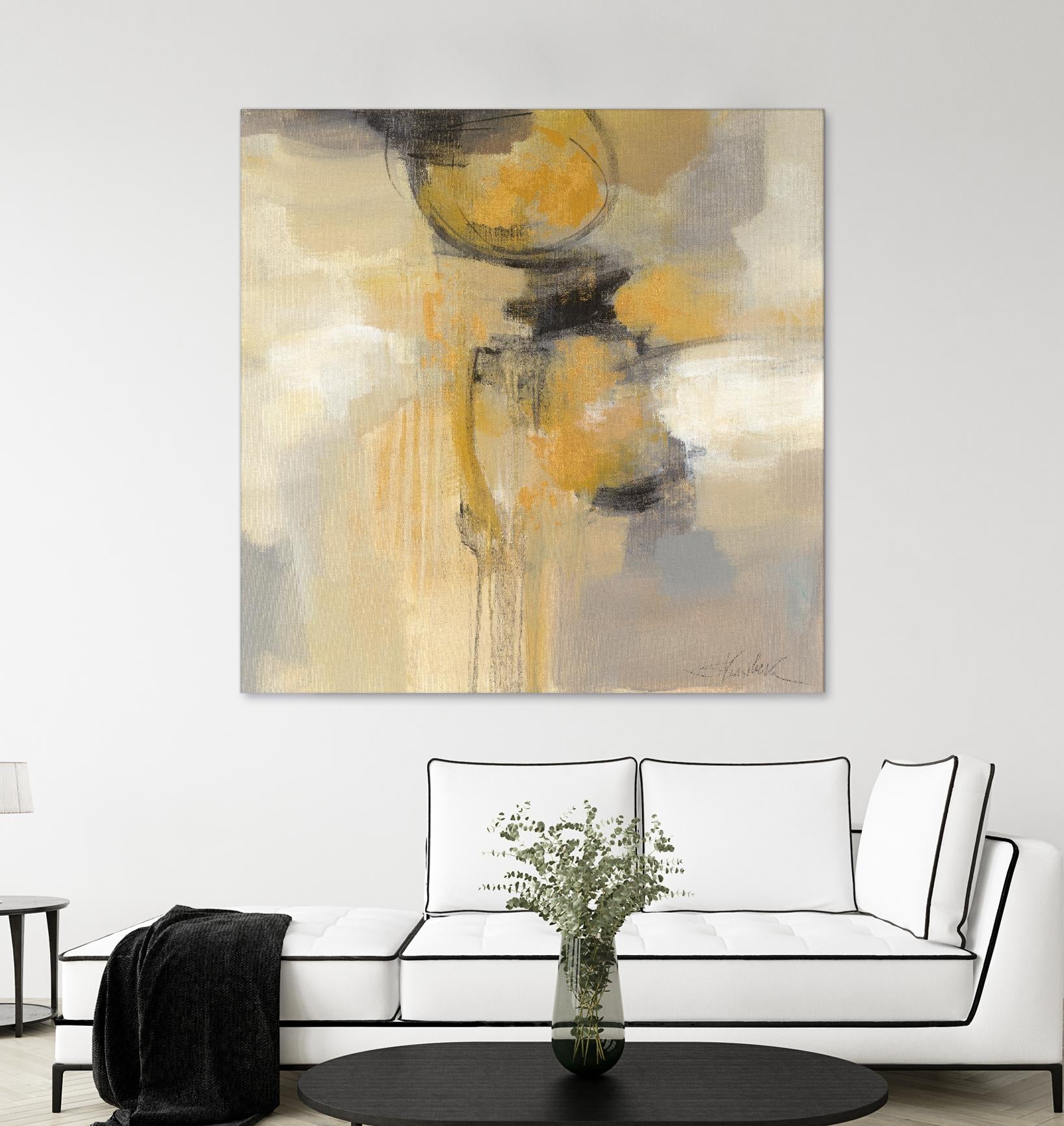 Solar Path I by Silvia Vassileva on GIANT ART - beige abstract