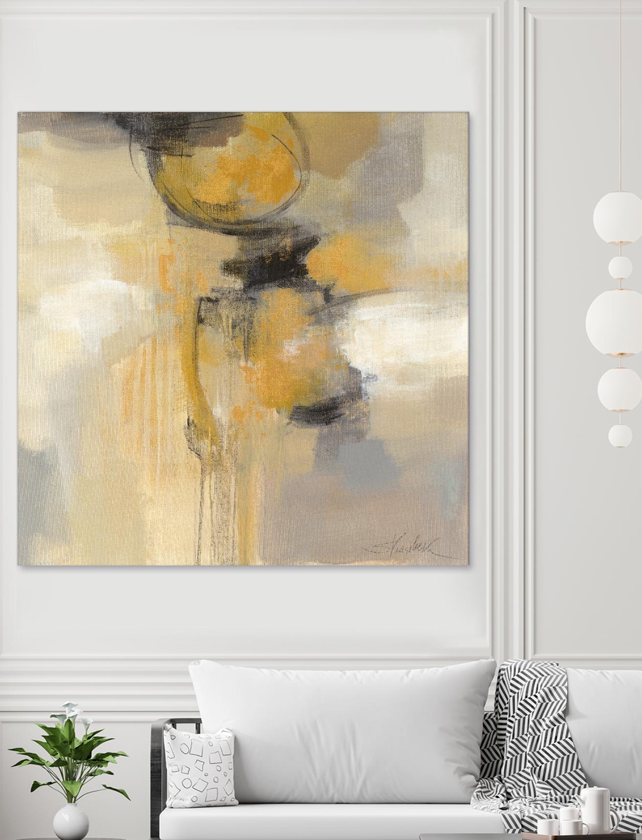 Solar Path I by Silvia Vassileva on GIANT ART - beige abstract