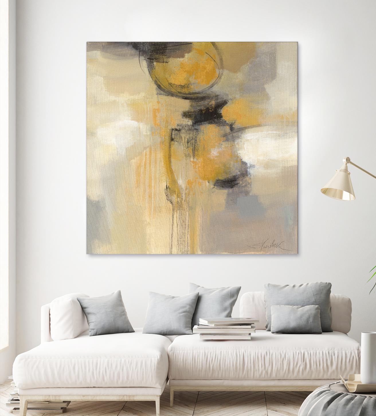 Solar Path I by Silvia Vassileva on GIANT ART - beige abstract