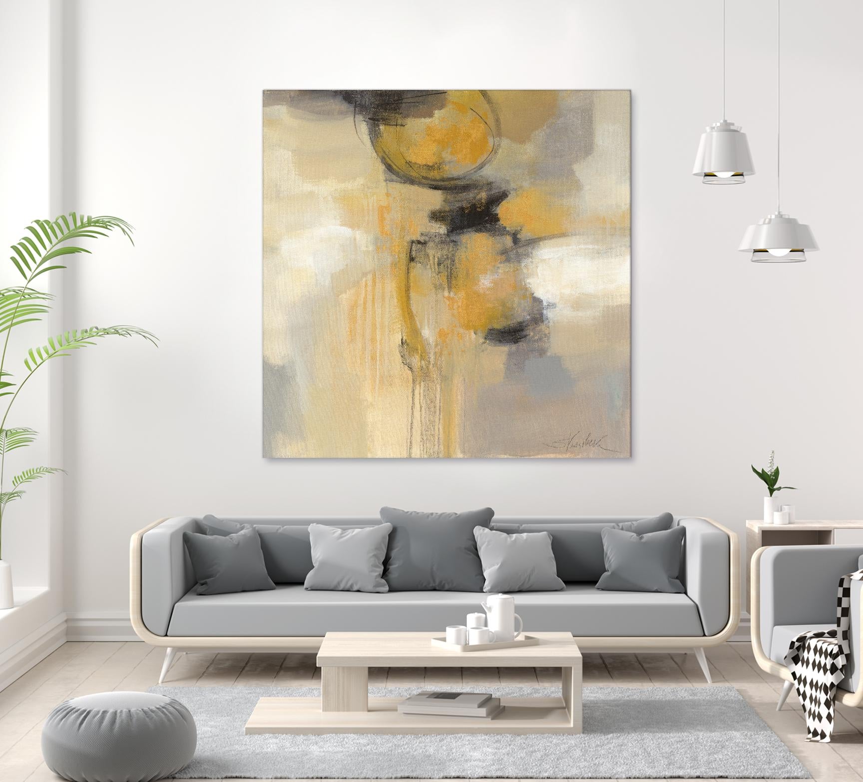 Solar Path I by Silvia Vassileva on GIANT ART - beige abstract