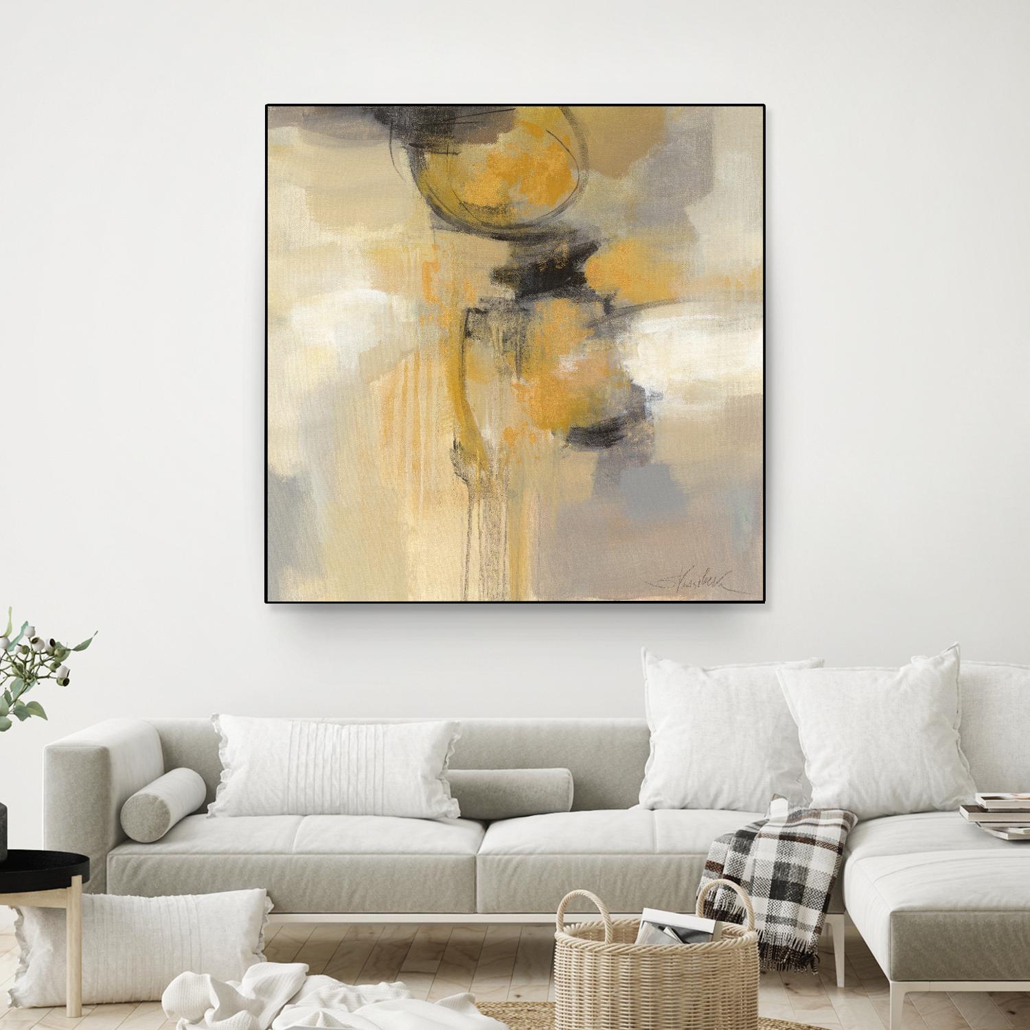 Solar Path I by Silvia Vassileva on GIANT ART - beige abstract