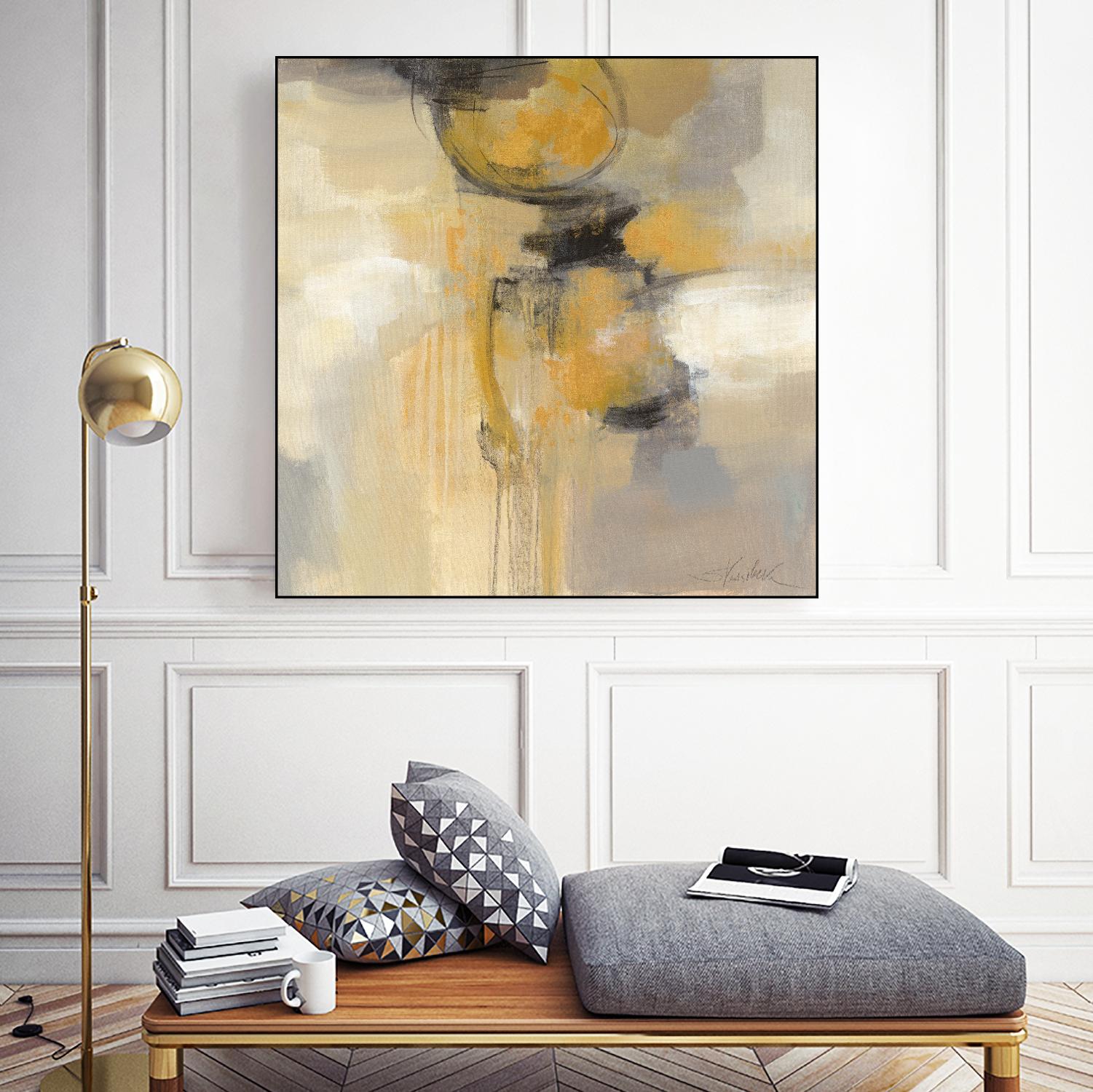 Solar Path I by Silvia Vassileva on GIANT ART - beige abstract