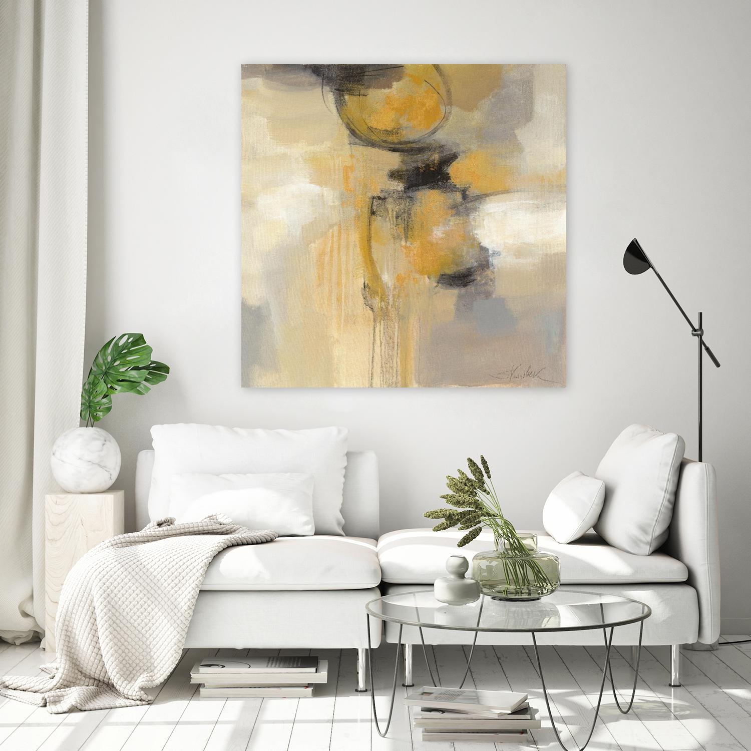 Solar Path I by Silvia Vassileva on GIANT ART - beige abstract