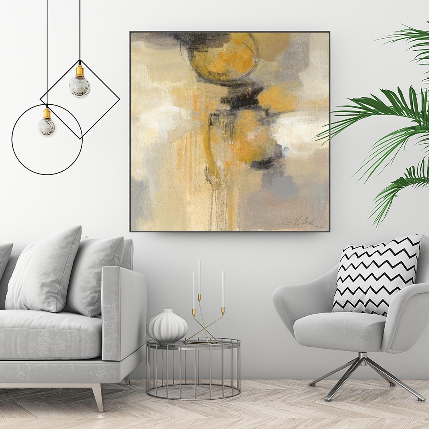 Solar Path I by Silvia Vassileva on GIANT ART - beige abstract