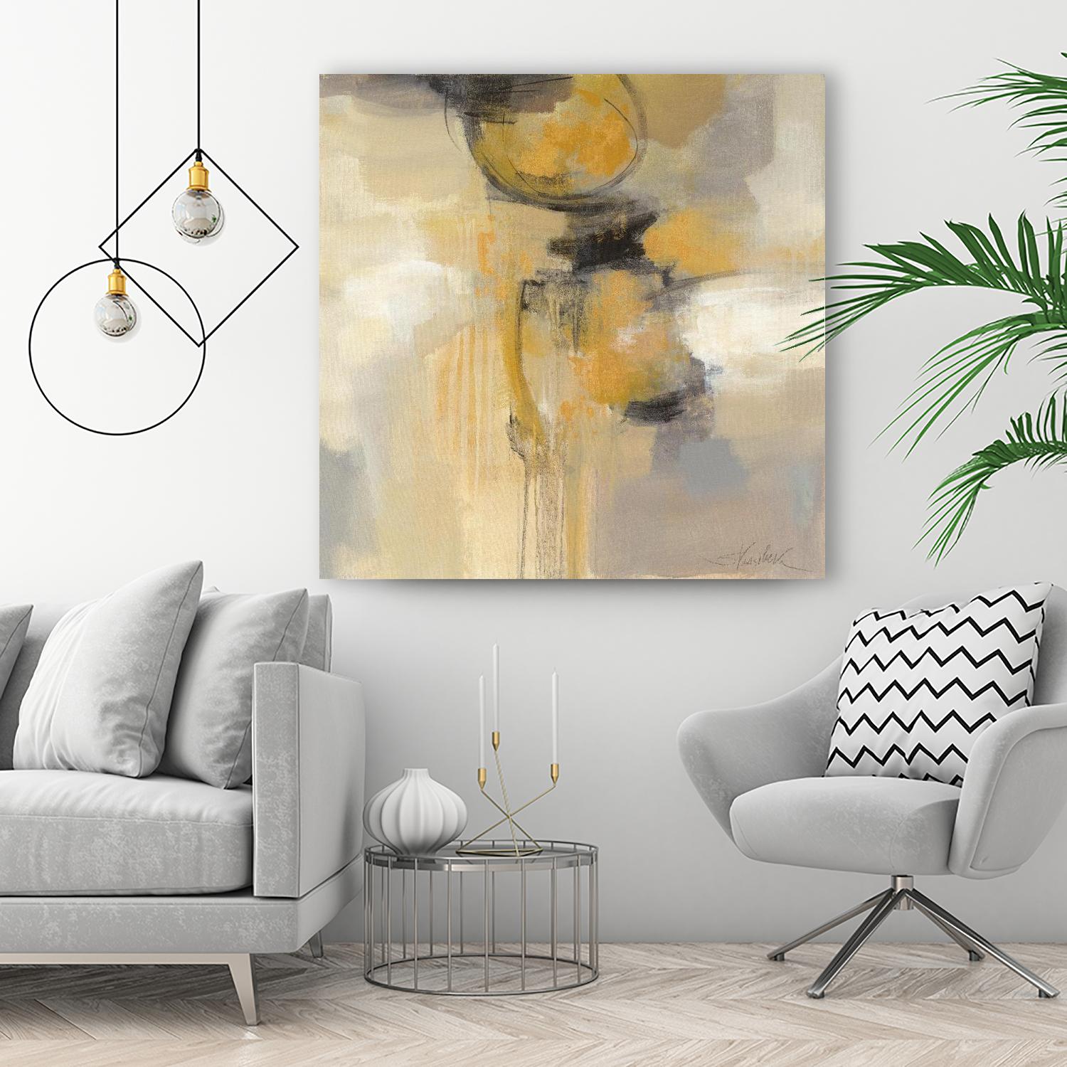 Solar Path I by Silvia Vassileva on GIANT ART - beige abstract