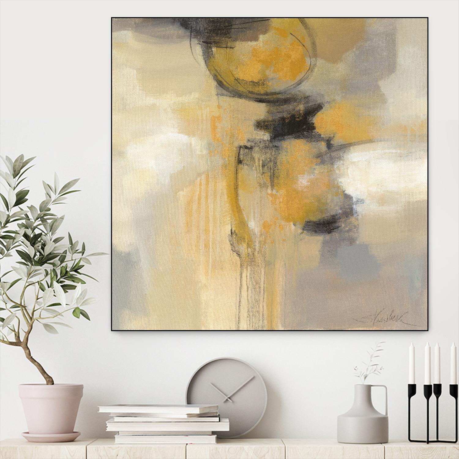 Solar Path I by Silvia Vassileva on GIANT ART - beige abstract