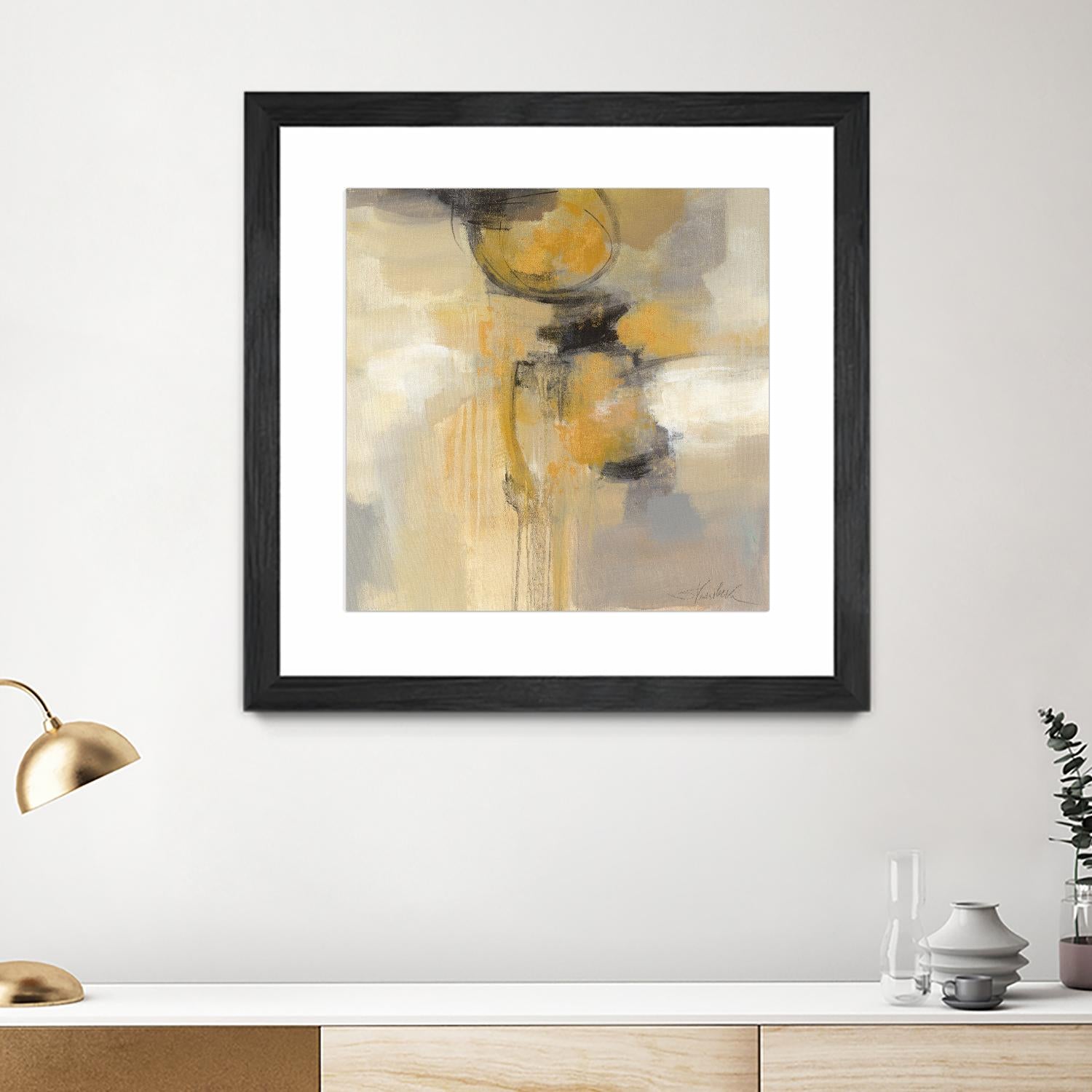 Solar Path I by Silvia Vassileva on GIANT ART - beige abstract