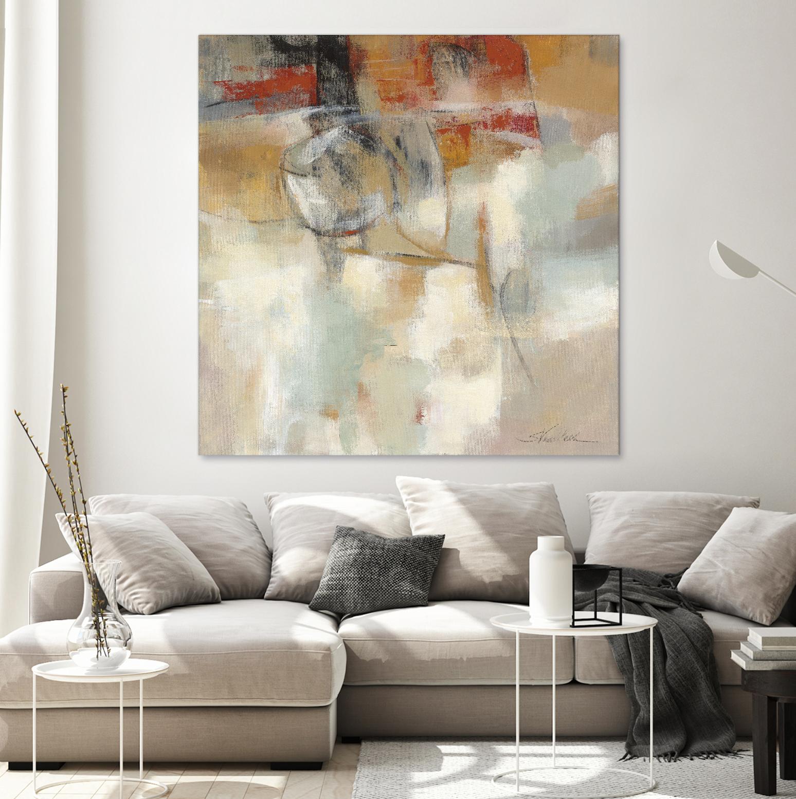 Until-sunset by Silvia Vassileva on GIANT ART - beige abstract