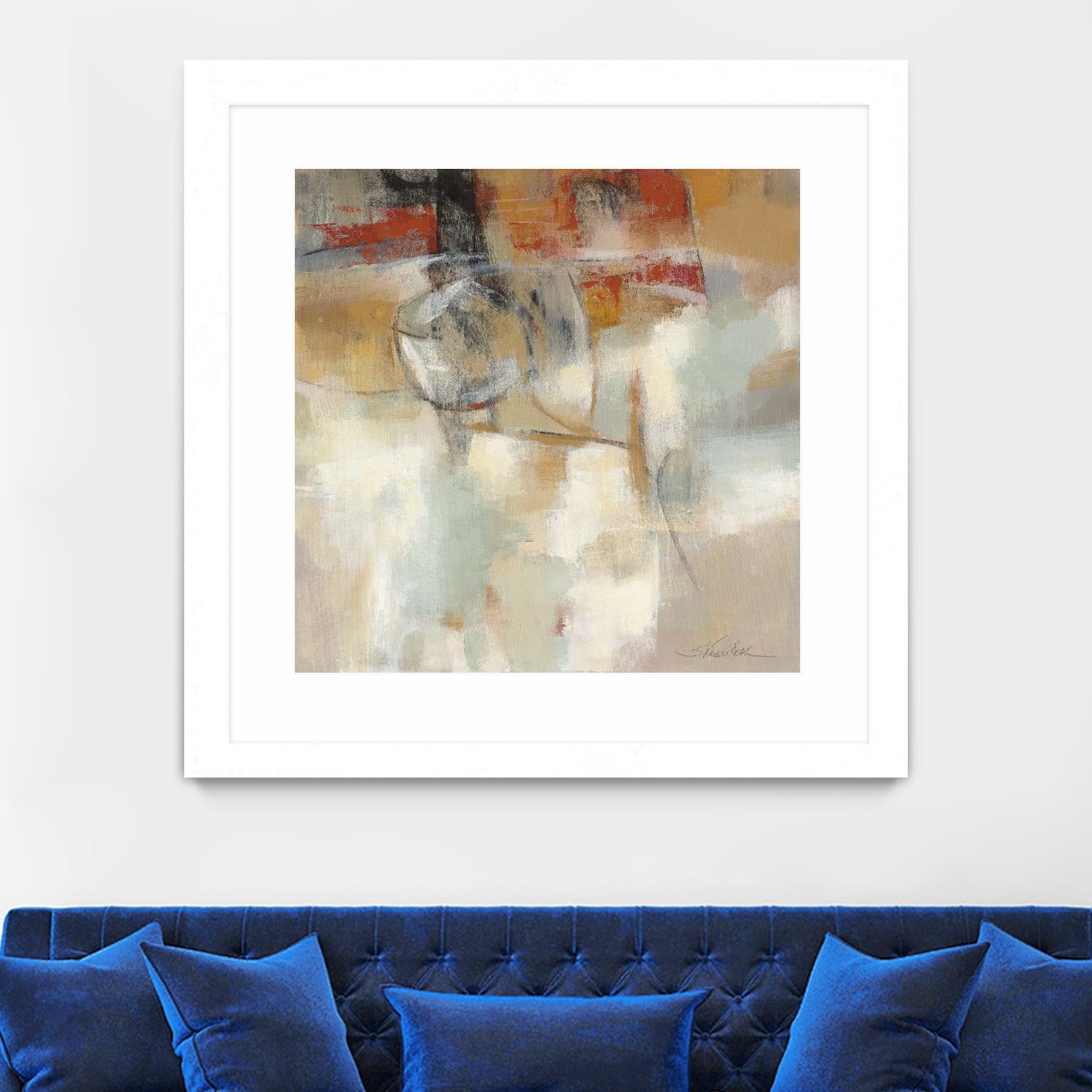 Until-sunset by Silvia Vassileva on GIANT ART - beige abstract