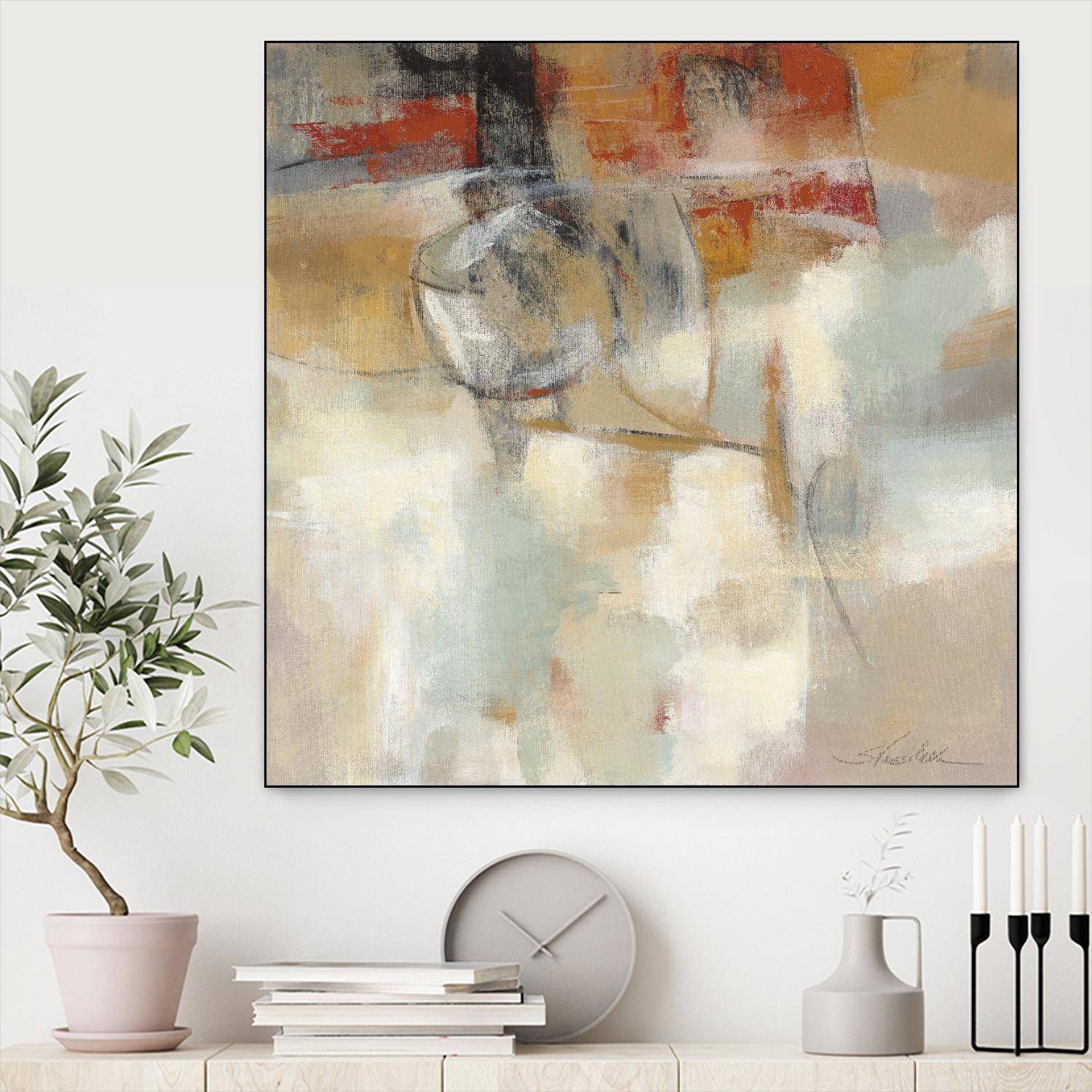 Until-sunset by Silvia Vassileva on GIANT ART - beige abstract