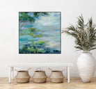 Lily Pond I by Silvia Vassileva on GIANT ART - blue landscape