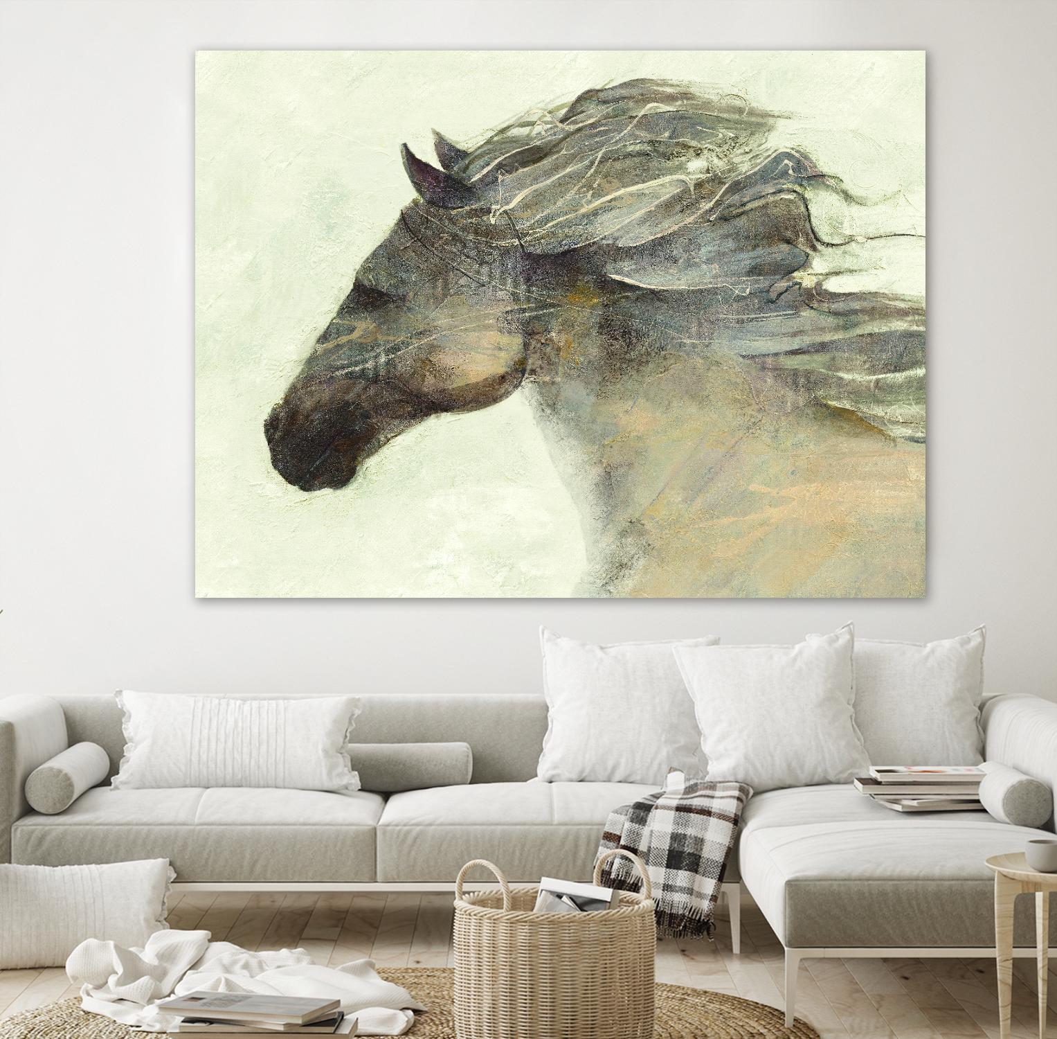 Into the Wind Ivory by Albena Hristova on GIANT ART - grey animals