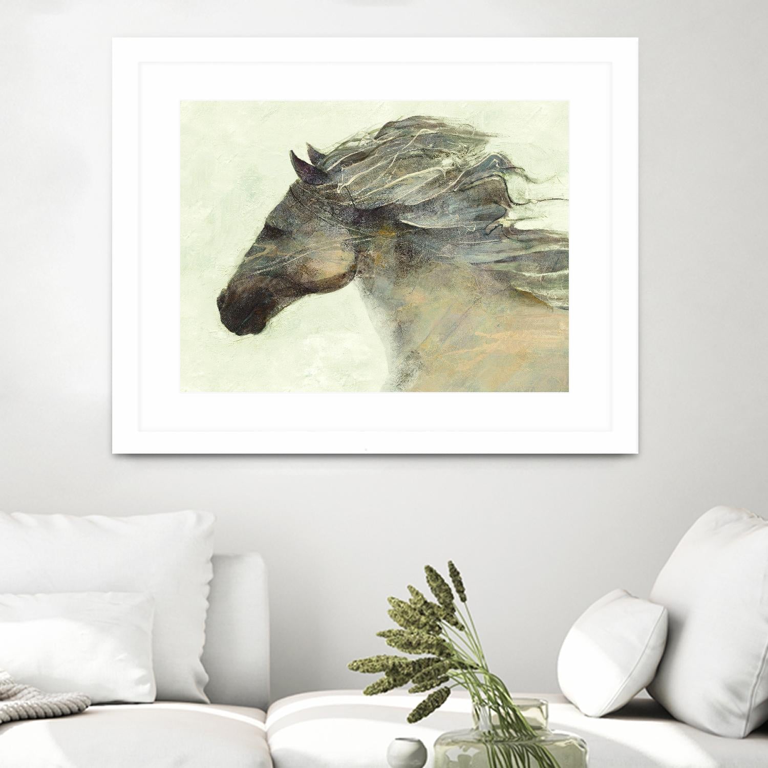 Into the Wind Ivory by Albena Hristova on GIANT ART - grey animals