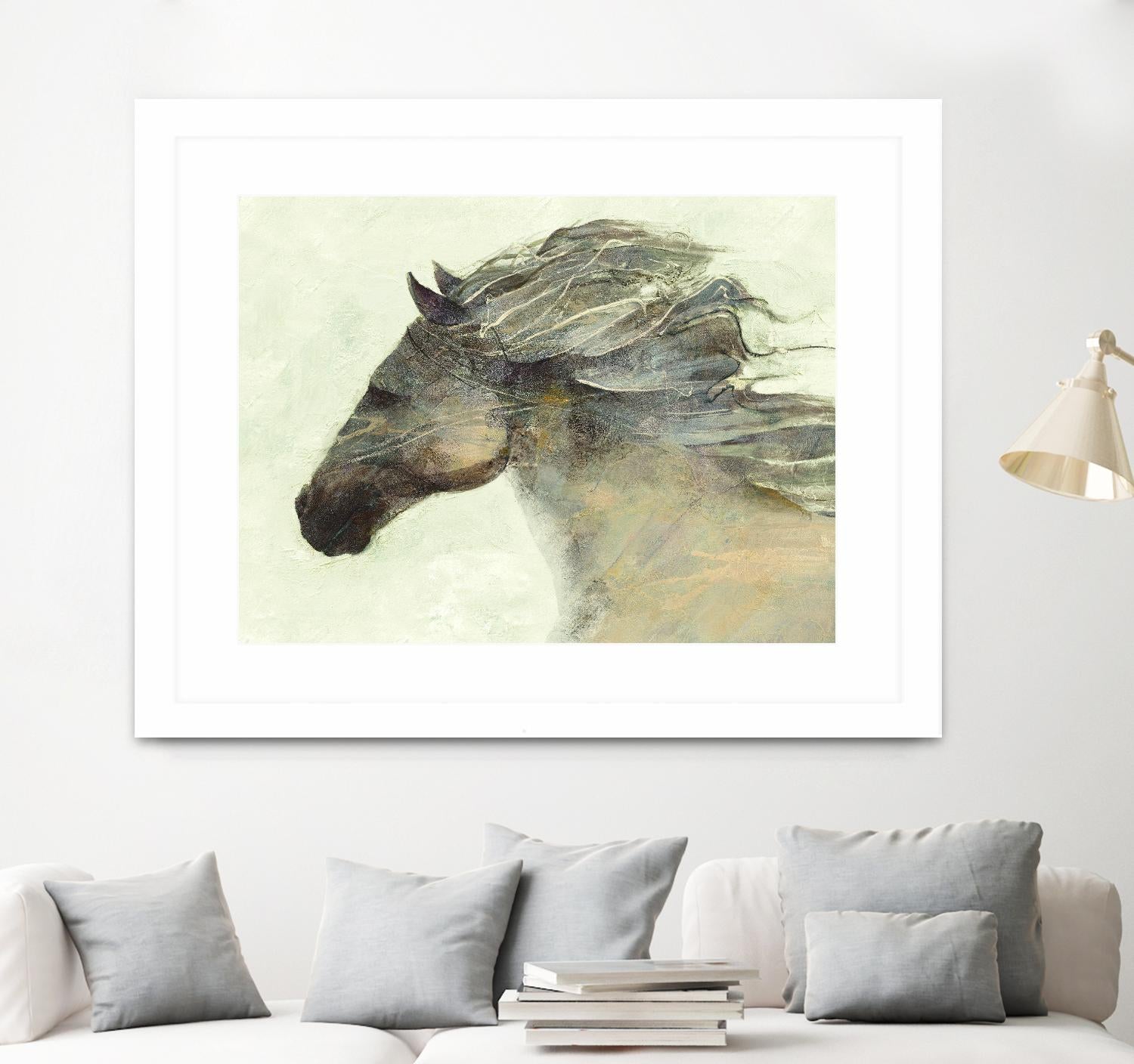 Into the Wind Ivory by Albena Hristova on GIANT ART - grey animals