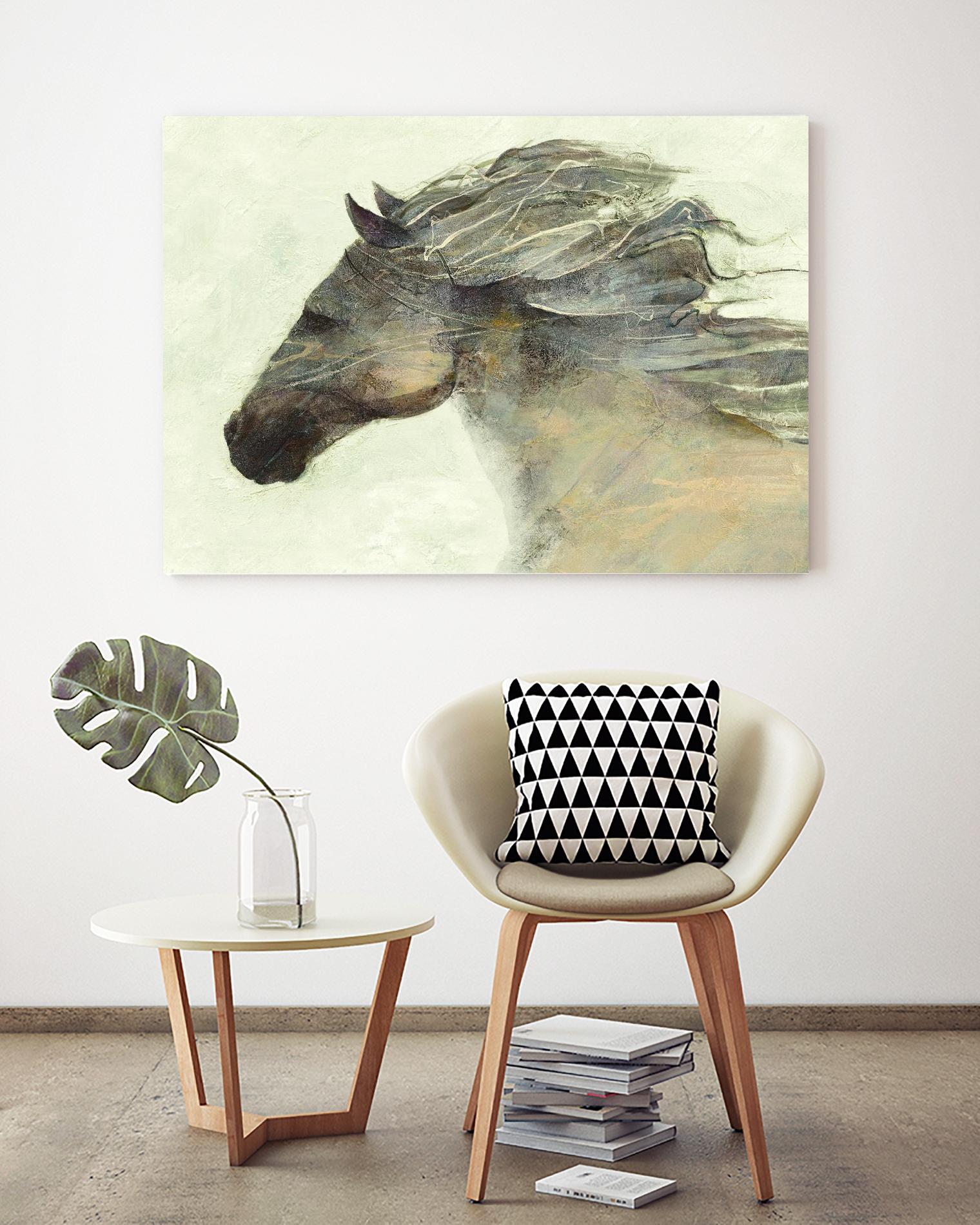 Into the Wind Ivory by Albena Hristova on GIANT ART - grey animals